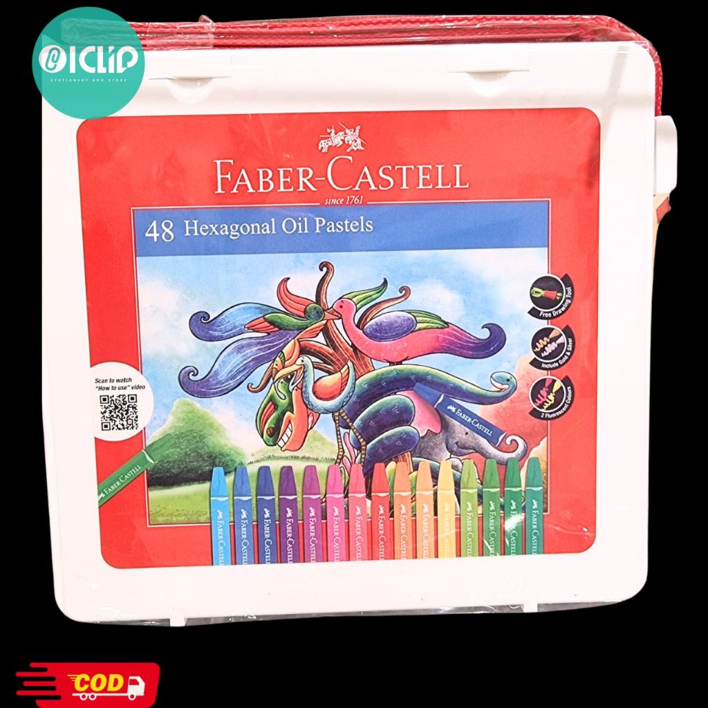 

Hexagonal Oil Pastel Crayon 48 warna Faber Castell. MENGGAMBAR GAMBAR ICLIPSTASIONERY