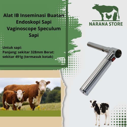 Vaginoscope Sapi Kambing Alat Inseminasi Buatan IB Endoscope Domba Sapi Kambing