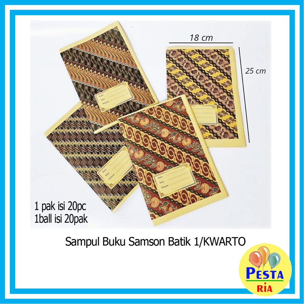 

Murah!! (1Pak isi 20lembar) Sampul Buku Batik Kwarto, sampul buku coklat, sampul buku sekolah, cover buku coklat