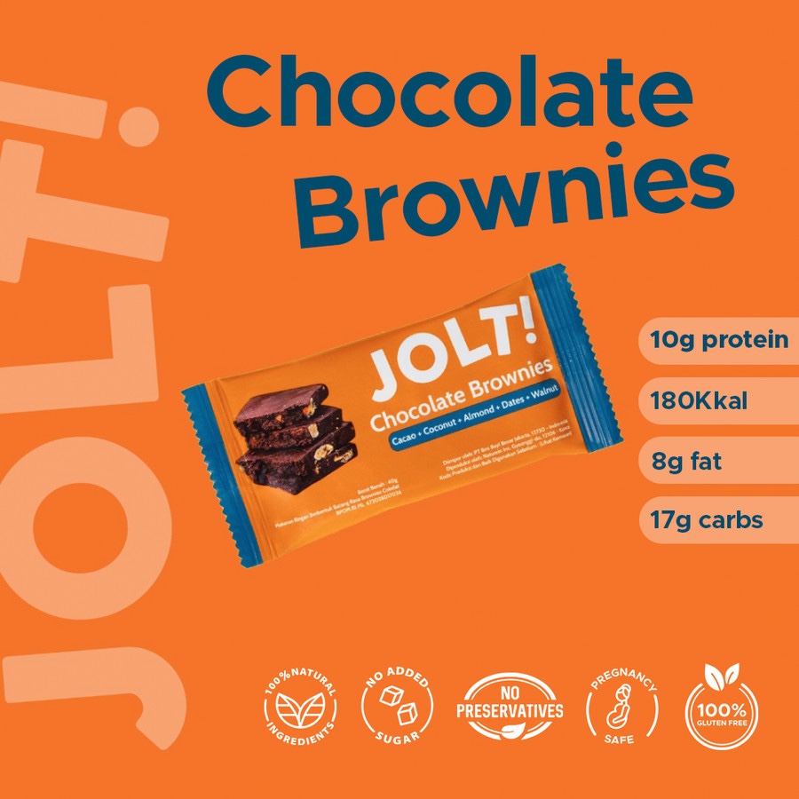 

JOLT! Protein Bar Chocolate Brownies (10g protein/serving)