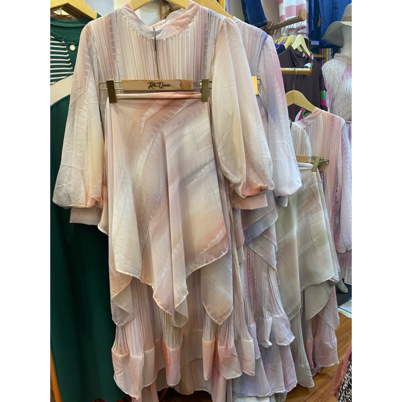 Gamis Wanita Plisket Import Bkk