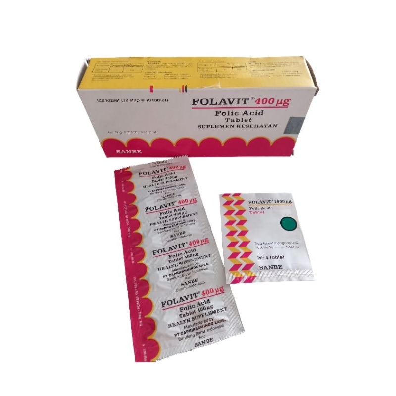 Folavit 400 mg asam folat