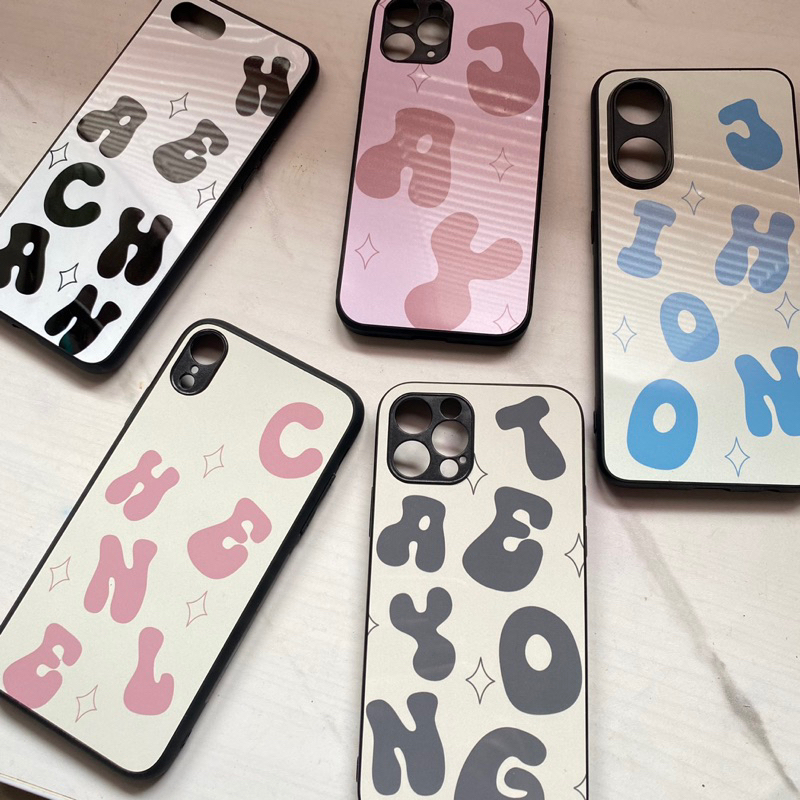 READY STOCK alphabet phonecase casing huruf kpop case aesthetic estetik cantik lucu casing hp iphone