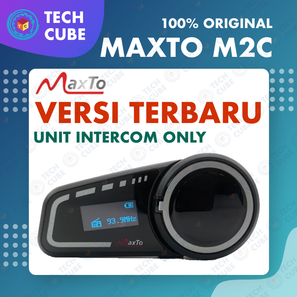 [UNIT ONLY] Maxto M2C Bluetooth Radio Intercom Helm 6 Rider Alt M2 M3 EJEAS Q7 V6 PRO