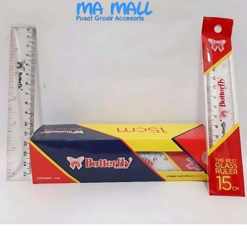 

Penggaris Butterfly 15cm A117 Penggaris Kupu Kupu Butterfly Ruler 15 cm