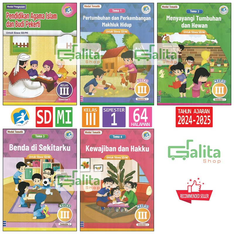 LKS SD MI Kelas 3 Semester 1 Kurikulum 2013 Terbaru