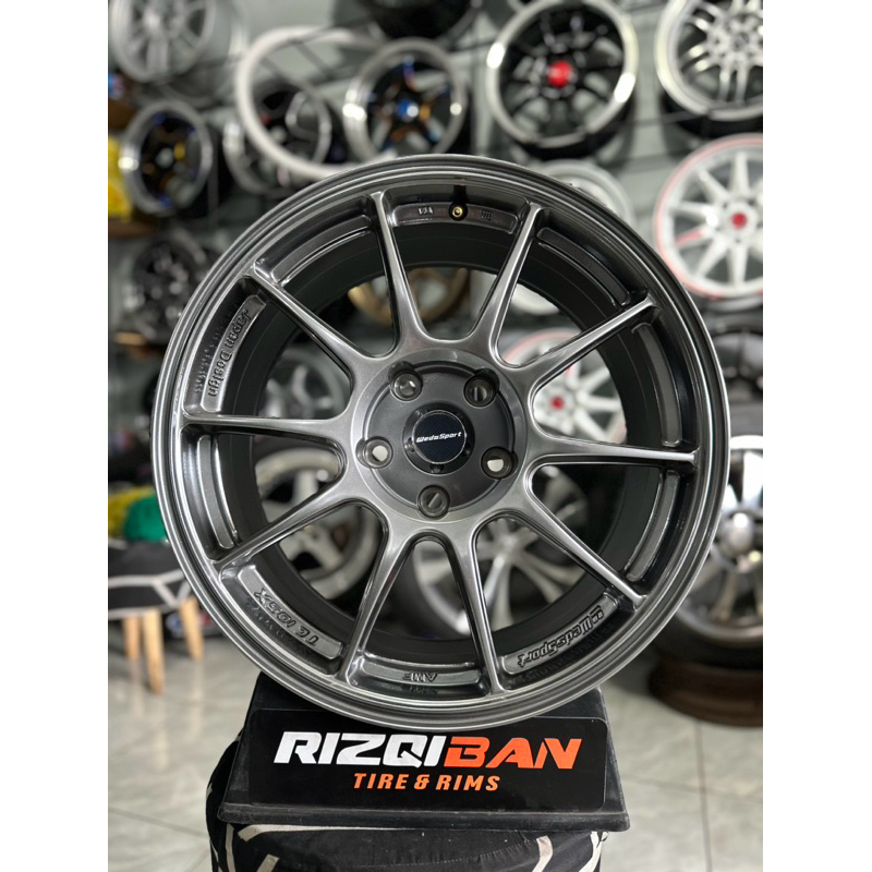 velg wedsport tc105 r17 hyper black pcd 5x114 kondisi baru