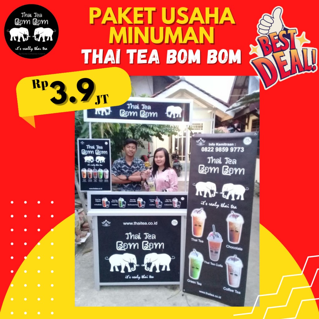 

Franchise/Paket Usaha Minuman Minuman THAI TEA BOM BOM