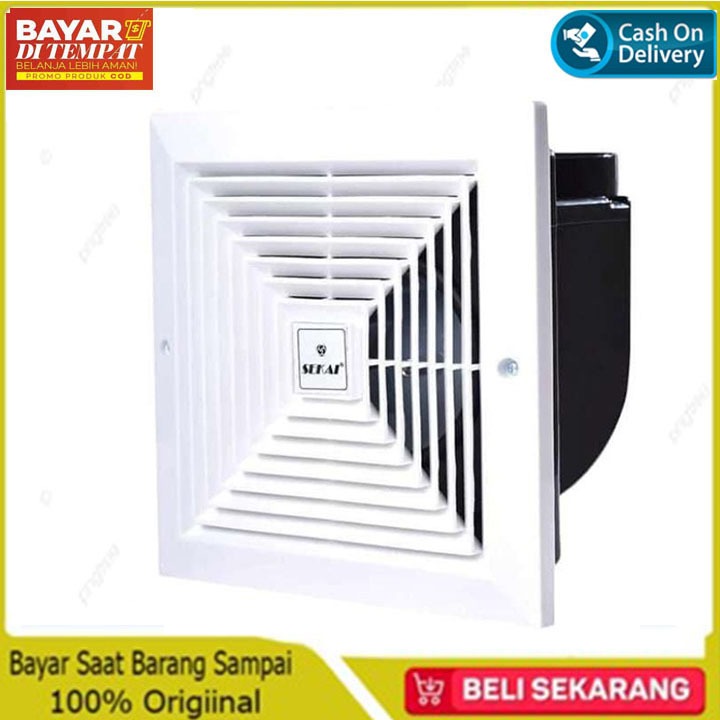 SEKAI MVF-893 Ceiling Exhaust/Hexos/Heksos Fan Plafon 8" Cerobong Paralon
