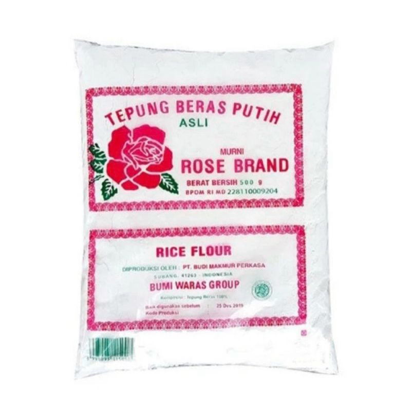 

Tepung beras putih Rose Brand 500g grosir termurah