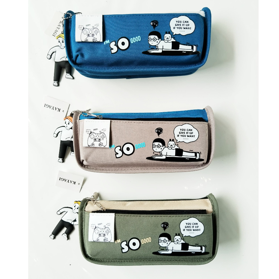 

Tempat Pensil Kain Ritsleting KAYAGI KY-7538/Kotak Pensil KAYAGI/Tempat Pensil Kain