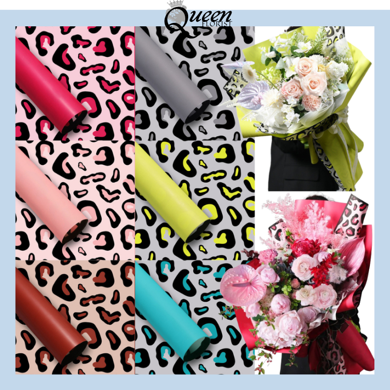 

Flower Wrapping Cute Animal Motif MACAN Cellephone Waterproof Kertas Buket Bunga 6100