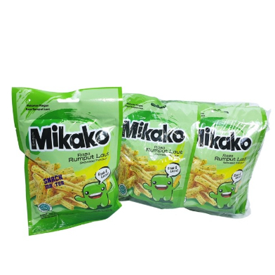 

mikako rasa RUMPUT LAUT Harga 1 pack isi 10 pcs (cemilan gurih)