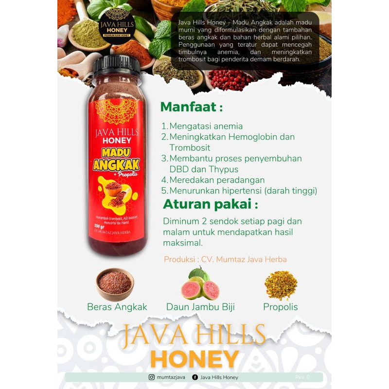 

Java Hills Honey - Madu Angkak 320gr