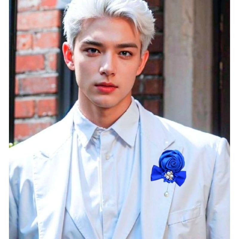 Groom Corsage Jas pria , pin bunga jas