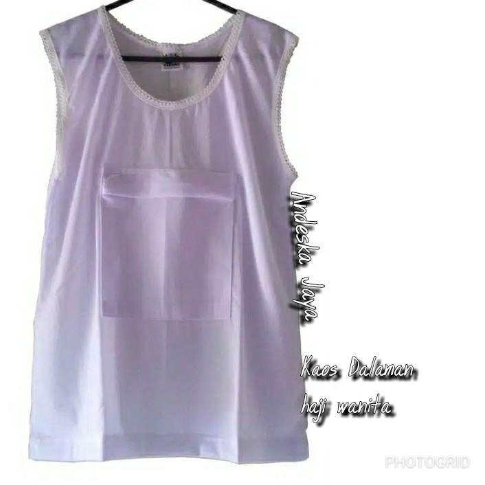 ART H67X Perlengkapan haji Kaos Haji Wanita Berkantong  Saku Depan Exclusive Kaos HajiUmroh