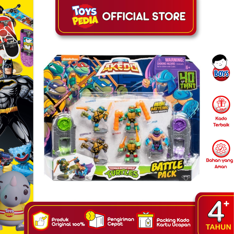 Mainan Akedo TMNT S2 Battle Pack