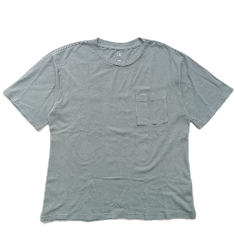 kaos GAP basic heavy weight pocket tee sage green oversize like new
