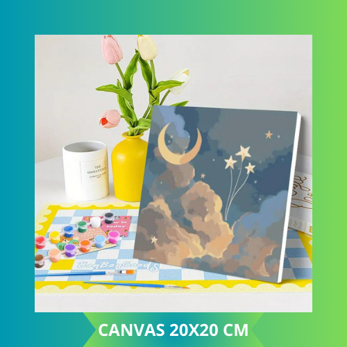 

CANVAS 20X20 CM/CANVAS PAINT DIY/PAINT KIT WAIT FRAME DIGITAL PAINTING/LANDSCAPE CARTOON ANIMAE SERIES (BANYAK VARIASI GAMBAR)