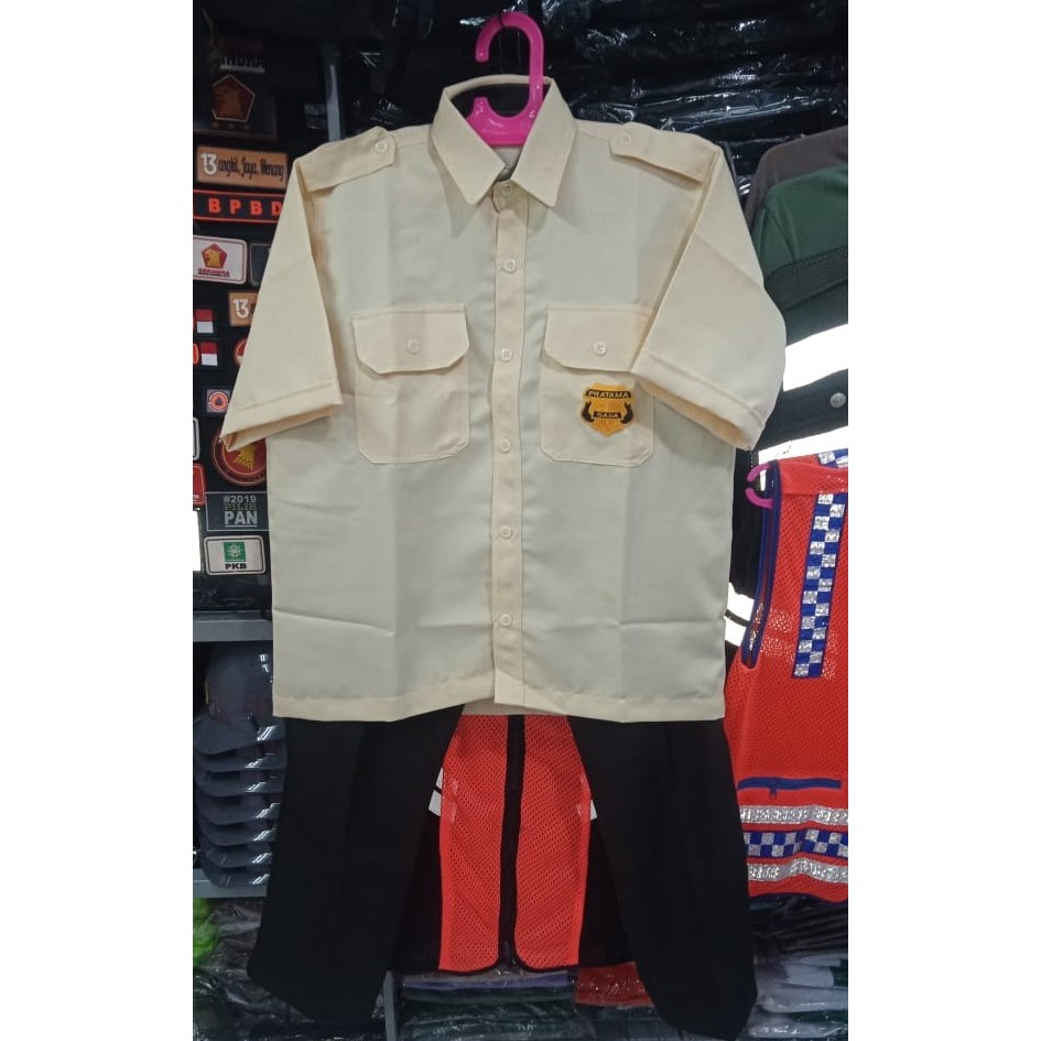 Seragam krem satpam/seragam scurity krem/seragam satpam krem