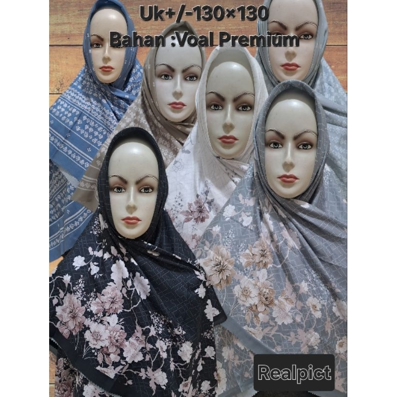 Hijab Jumbo 01 Sampai Jumbo 100 Hijab Voal Motif Lasercut Kerudung Segi Empat Voal Motif Hijab Voal 