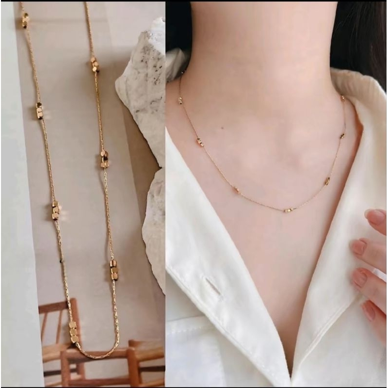 Kalung Fashion Wanita Dadu Dadu Kecil