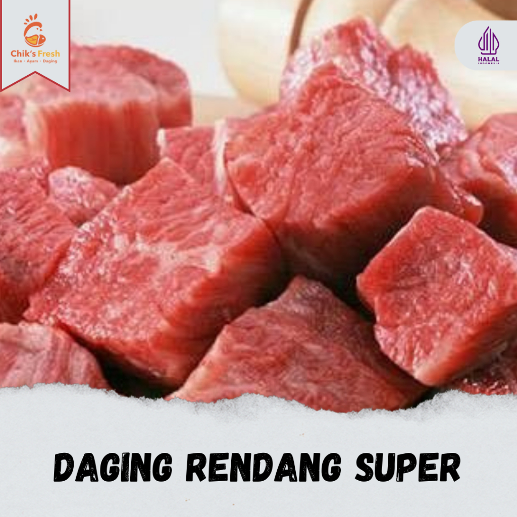 

Daging Semur / Rendang Super 500gr - 1kg Chik's Fresh