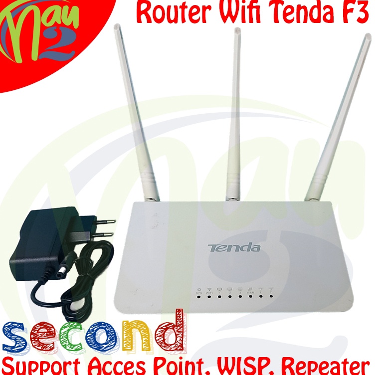KODE D25R ROUTER BEKAS TENDA F3V3V5V6V8 SUPPORT REPEATER STATIC REMOTE PPPOE WISP