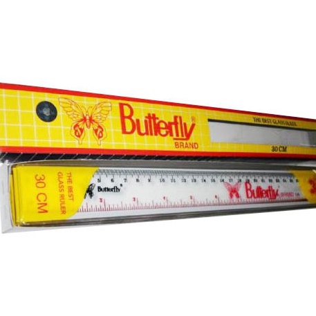 

Produk Keren Penggaris garisan Mistar Plastik 3 cm Butterfly Plastic Ruler 1 Lusin