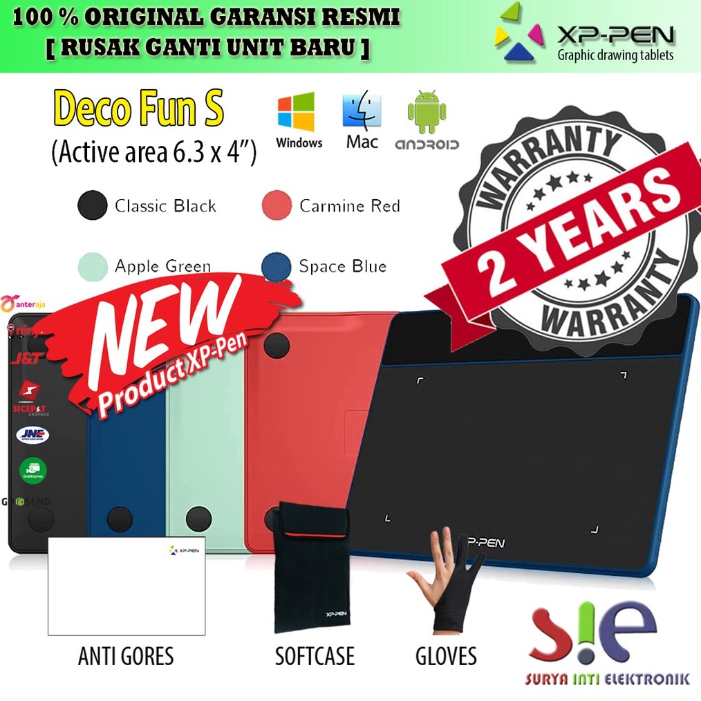 XPPEN Deco Fun S  Graphic Drawing Tablet Murah  Garasi Resmi 2 Thn Rusak Ganti Baru KODE C1J3