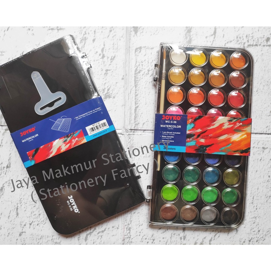 

Teknologi Terkini Set Cat Air Kuas Lukis Joyko 36 Warna WC336