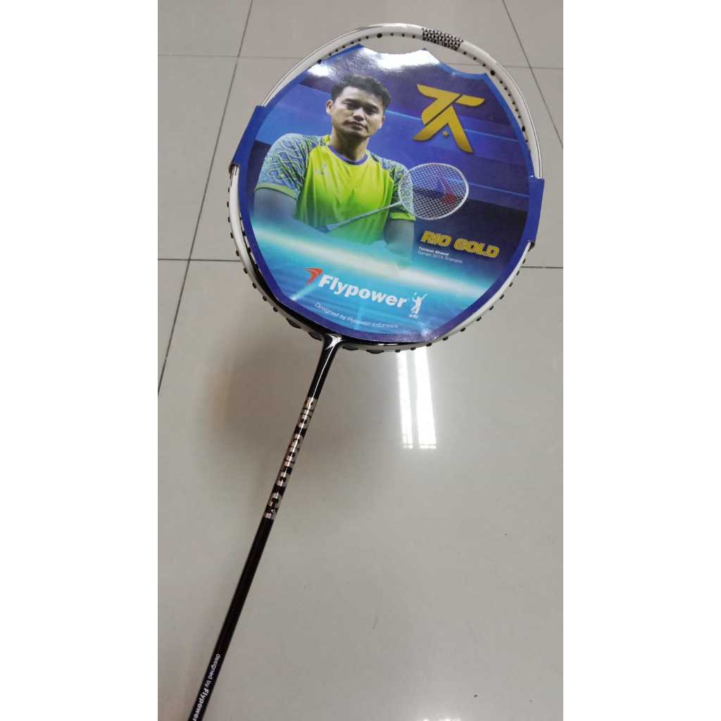 Raket badminton flypower rio gold c1 ( Bonus tas dan kaos )