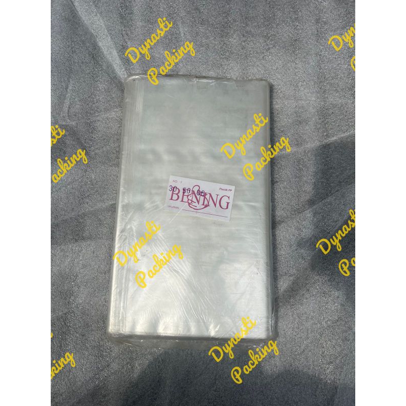 Plastik PP Bening 30x50 30 x 50 06 0,6 Tebal