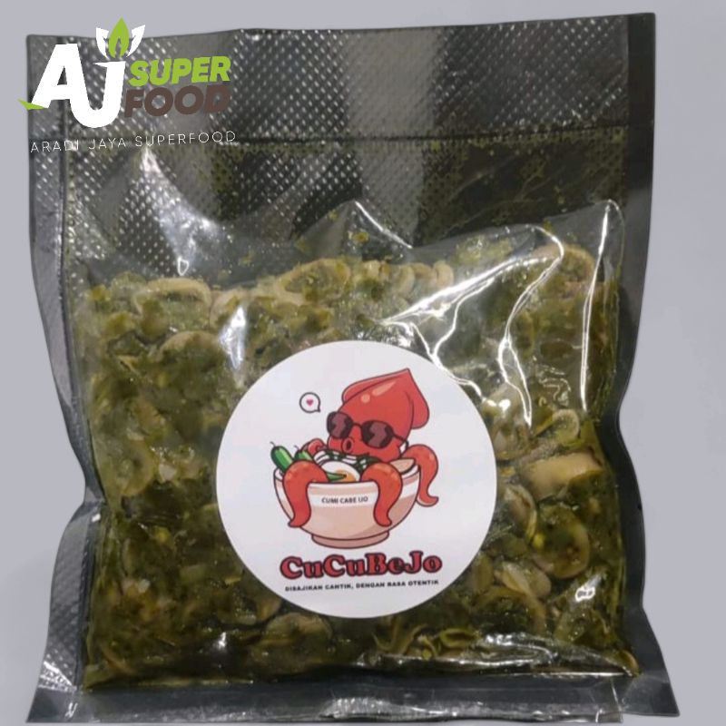 

Cumi Cabe ijo CUCUBEJO 200gr per pack