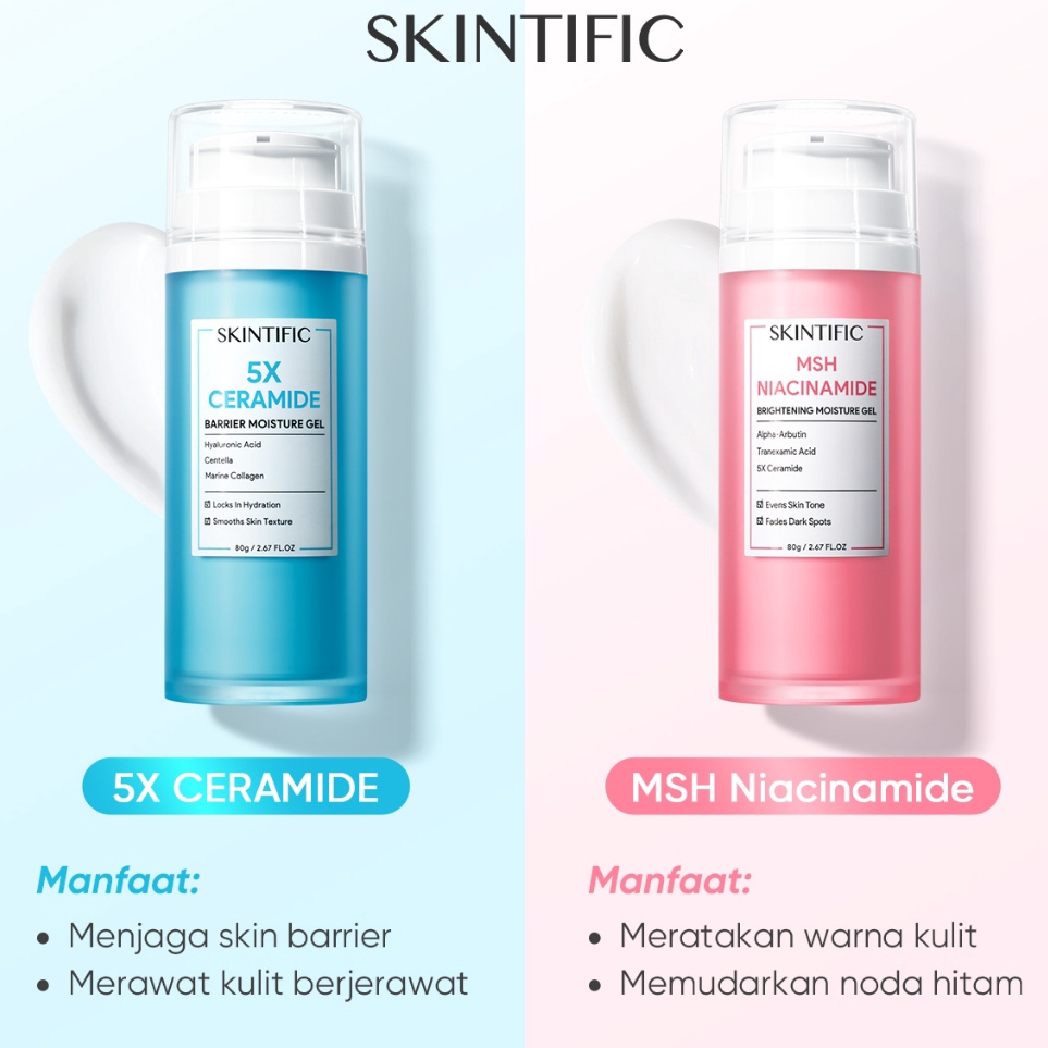 KODE Y3W Officially CertifiedPelembab SKINTIFIC 8g Moisturizer Mel  Krim Wajah  Moisturizer Mencerah