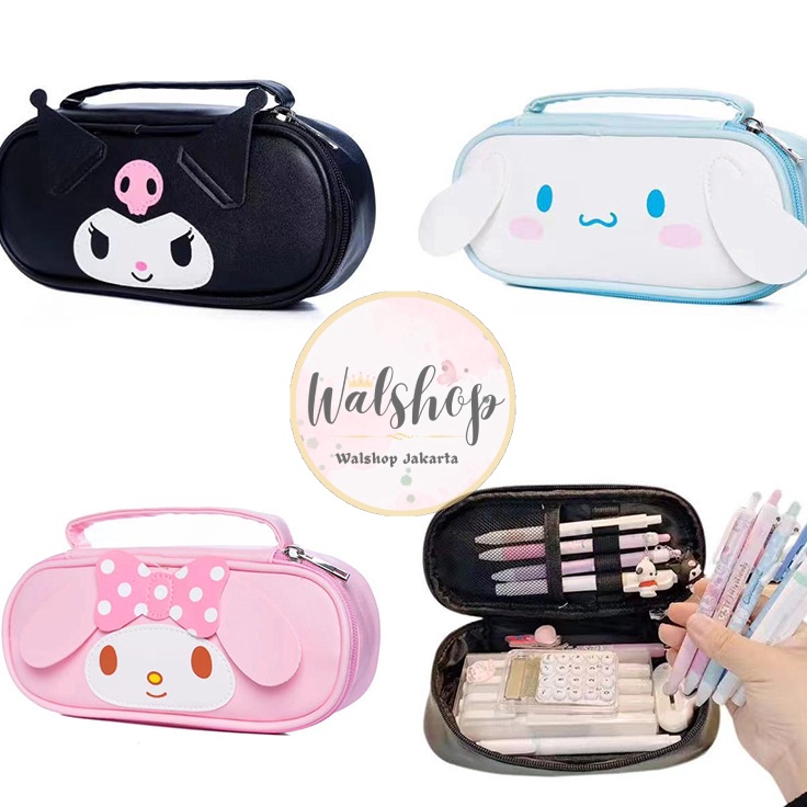 

Terbatas Walshop Tempat Pensil Premium Sanrio Cinnamoroll Melody Kuromi Oval TP6