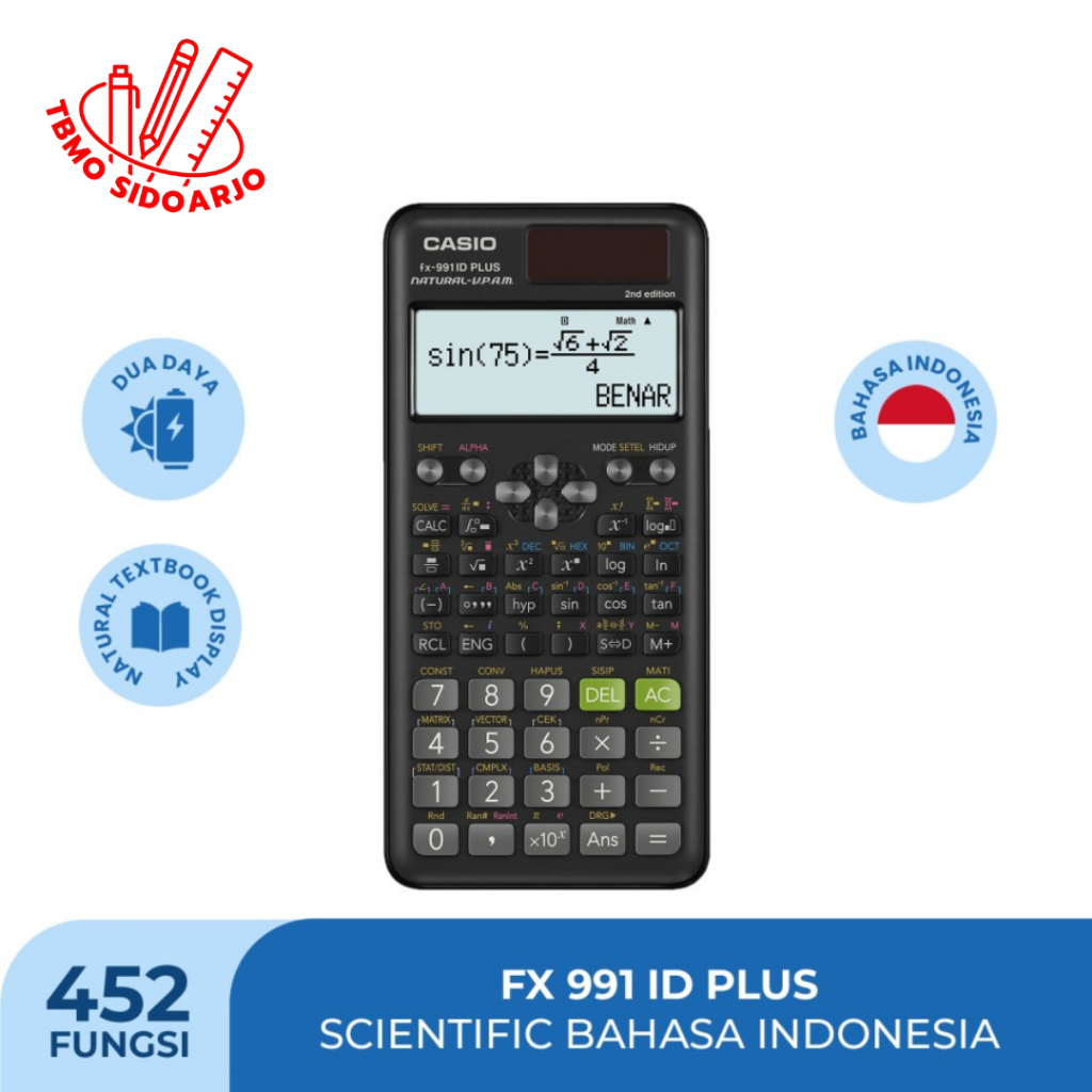 

TBMO Kalkulator Casio Scientific Calculator FX-991ID PLUS