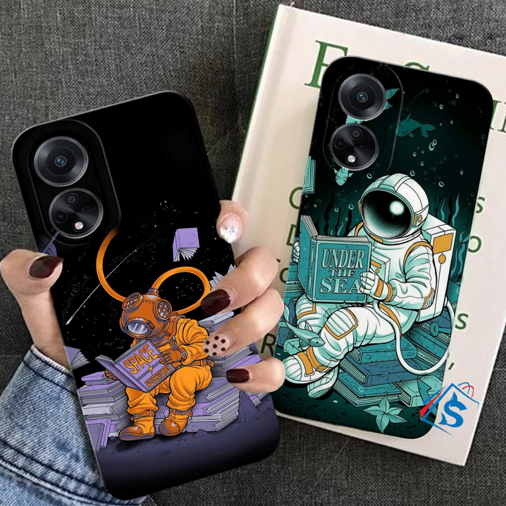 Softcase OPPO A18 A38 A17 A17K A58 4G/A58 5G A78 4G/A78 5G A79 5G A98 A16K A16E Motif NASA - Casing 