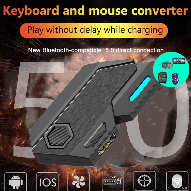 KODE I32T Upupin Konverter Bluetooth Penundaan nol One Hand Keyboard Converter MIPRO mechanical keyb