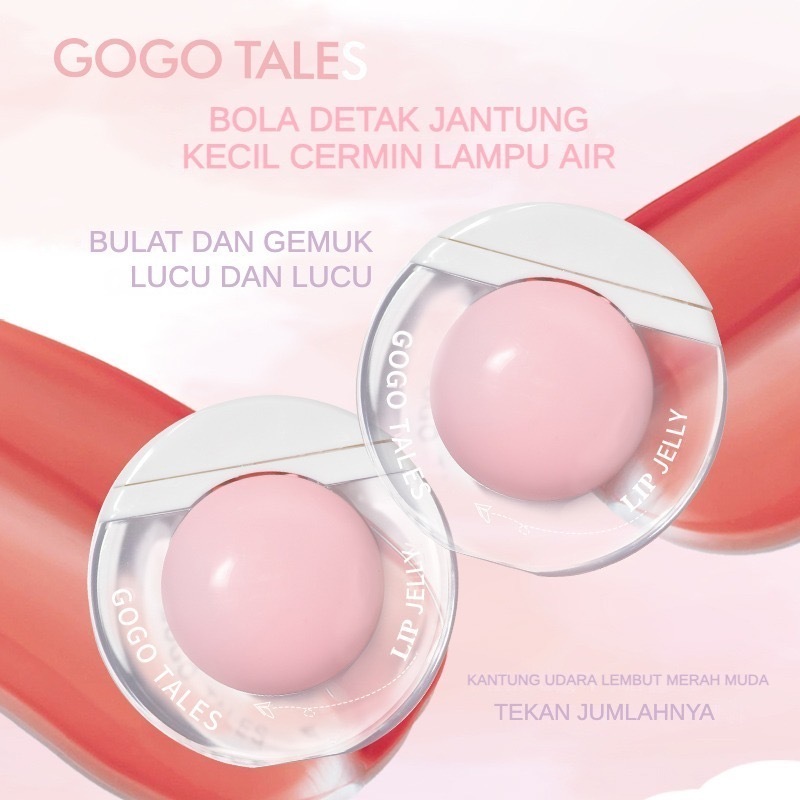 Gogo Tales Lip Gloss Lip Tint Plumping Make Up Lipstik Merah Ombre