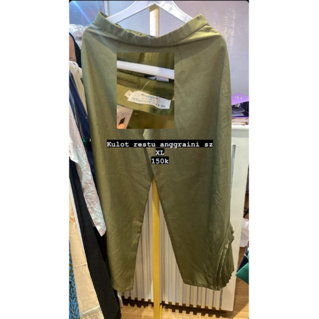 pL kulot restu anggraini sz XL likenew