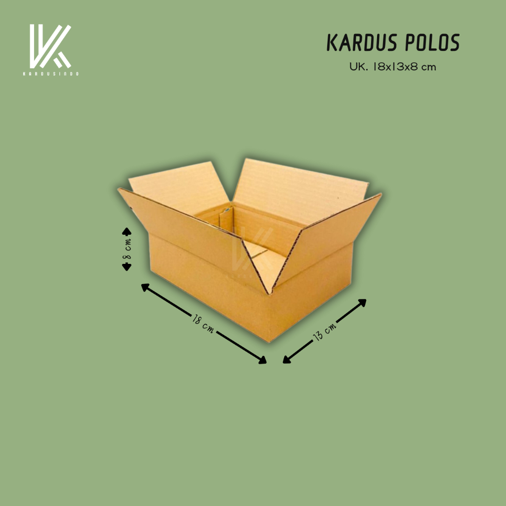 

KARDUS BOX POLOS BARU UK 18x13x8 CM