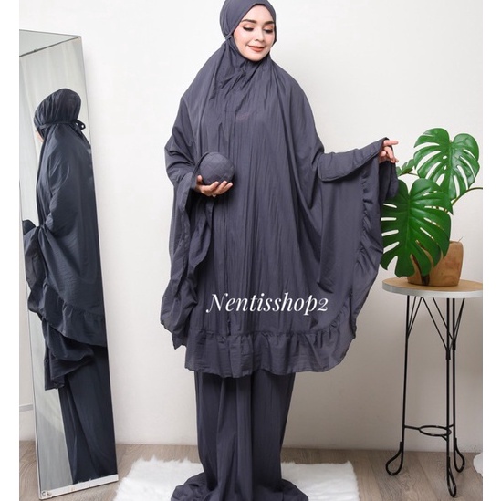 Wow Mukena Travel M Parasut Korea Premium Mukena Traveling Sajadah Kecil