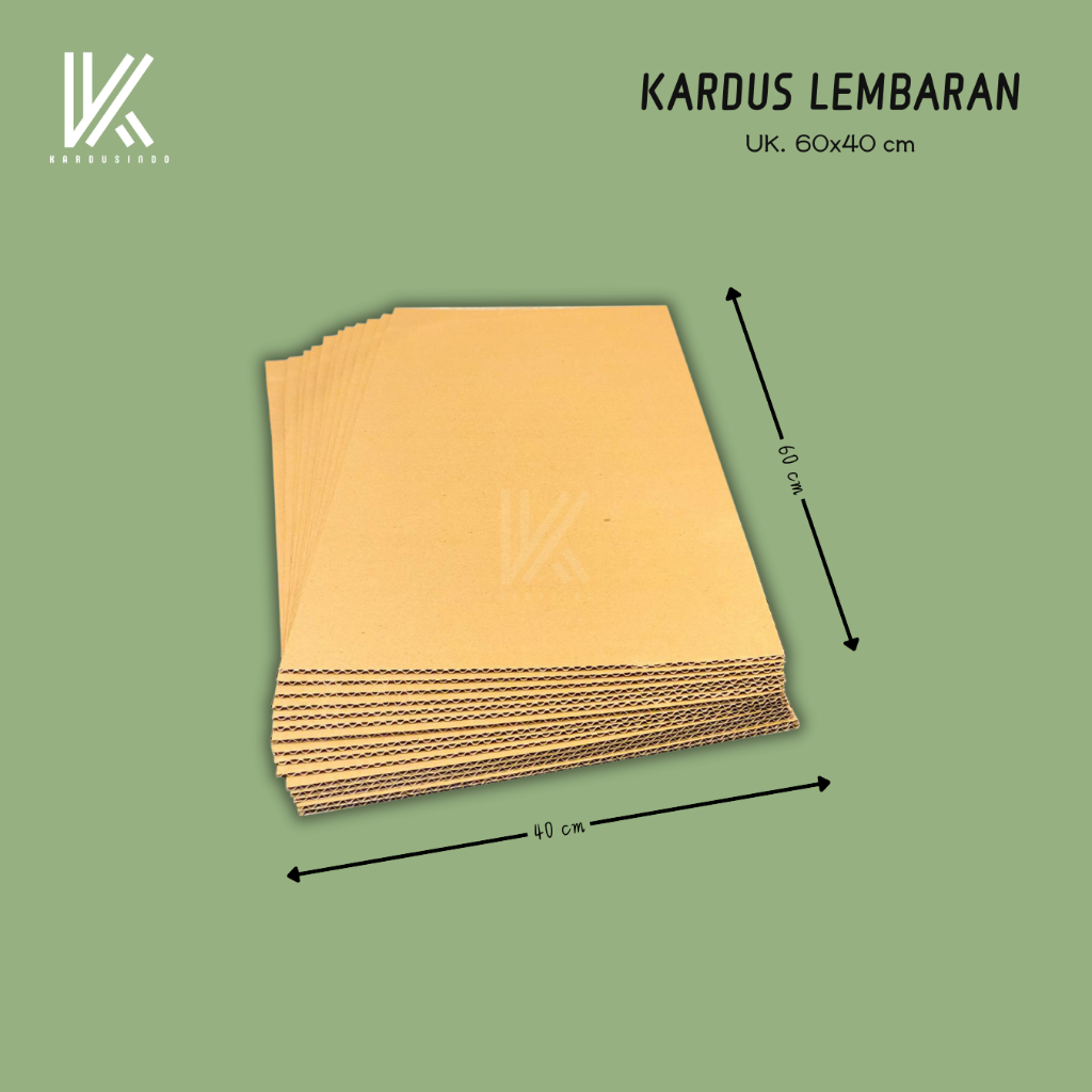 

KARDUS LEMBARAN POLOS BARU UK 60X40 CM