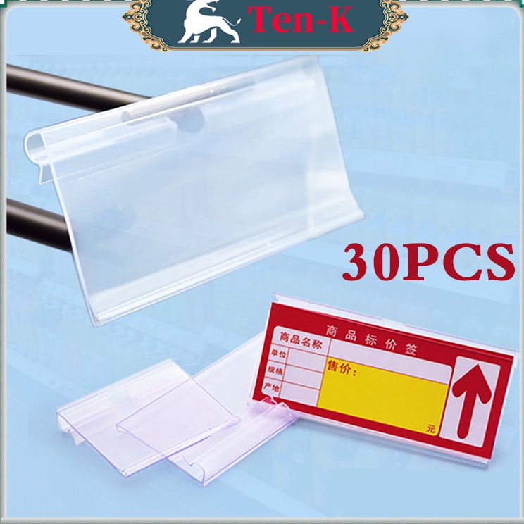 

Model Terkini 3PCS Price Tag Holder Label Harga Akrilik 6x42 cm