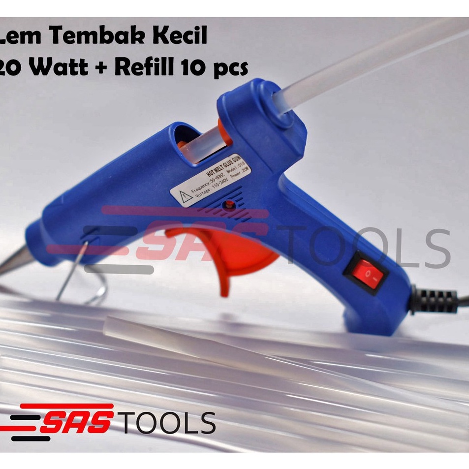 

Glue Lem Tembak KECIL 2 watt BIRU Isi Refill 1 pcs