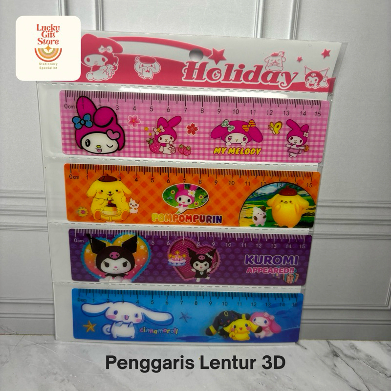 

Penggaris Lentur 3D Sanrio