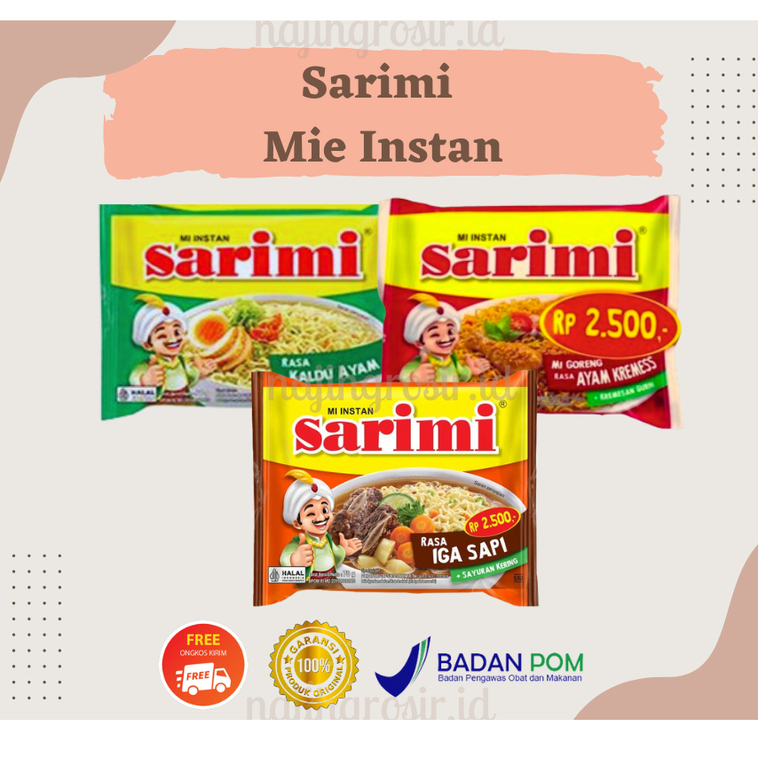 

SARIMI MIE INSTAN AYAM KREMES KALDU AYAM IGA SAPI