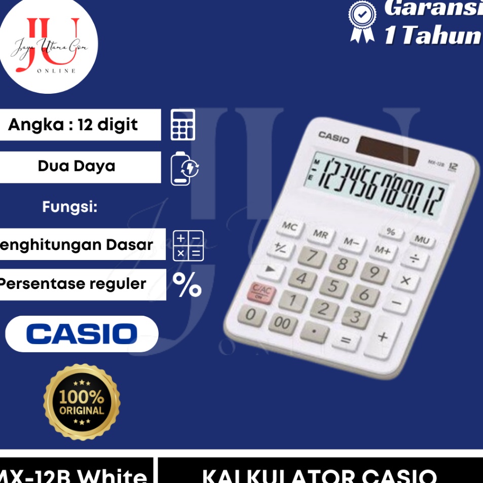 

Inovatif Kalkulator Casio MX 12B White