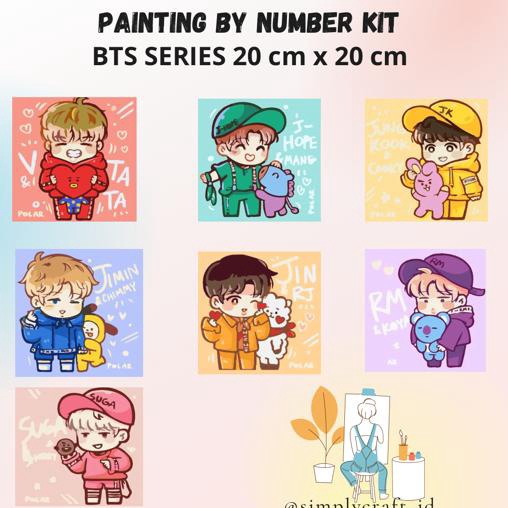 

Stock Banyak Simply Craft ID Paint By Number 2x2cm Series DIY Painting Kit Mewarnai Lukisan with Wooden Frame Hampers Lebaran Hadiah Ulang Tahun Hadiah Untuk Teman Souvenir